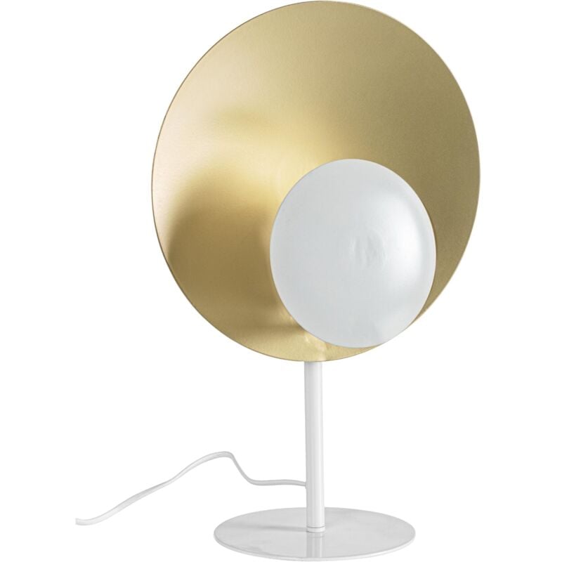 foto del prodotto bizzotto lampada da tavolo design in acciaio h 46 cm bianco