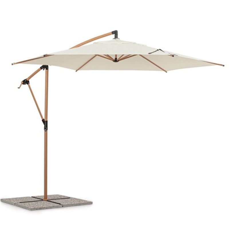 foto del prodotto bizzotto ombrellone braccio tropea 3m naturale dimensioni 300a x 248h cm