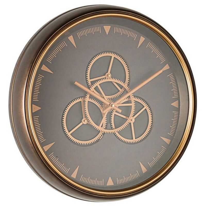 foto del prodotto bizzotto orologio da parete engrenage con ingranaggi in movimento 50 cm classic