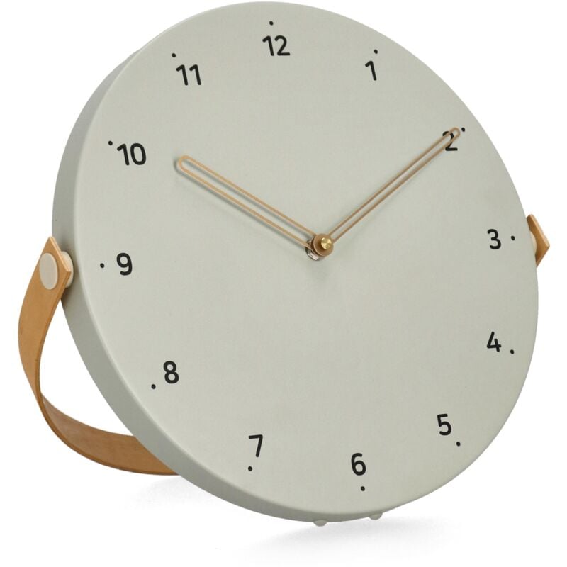 foto del prodotto bizzotto orologio da parete josue in metallo con manico 32 cm verde