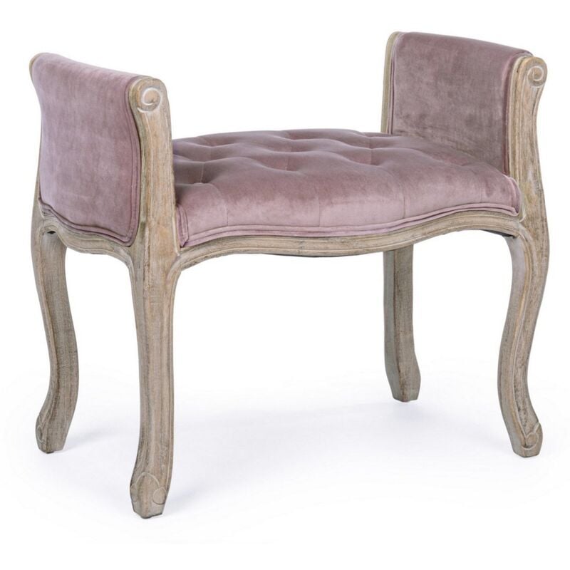 foto del prodotto bizzotto panca singola diva per interno, con struttura in rubber wood, da 71x48x60h cm dark