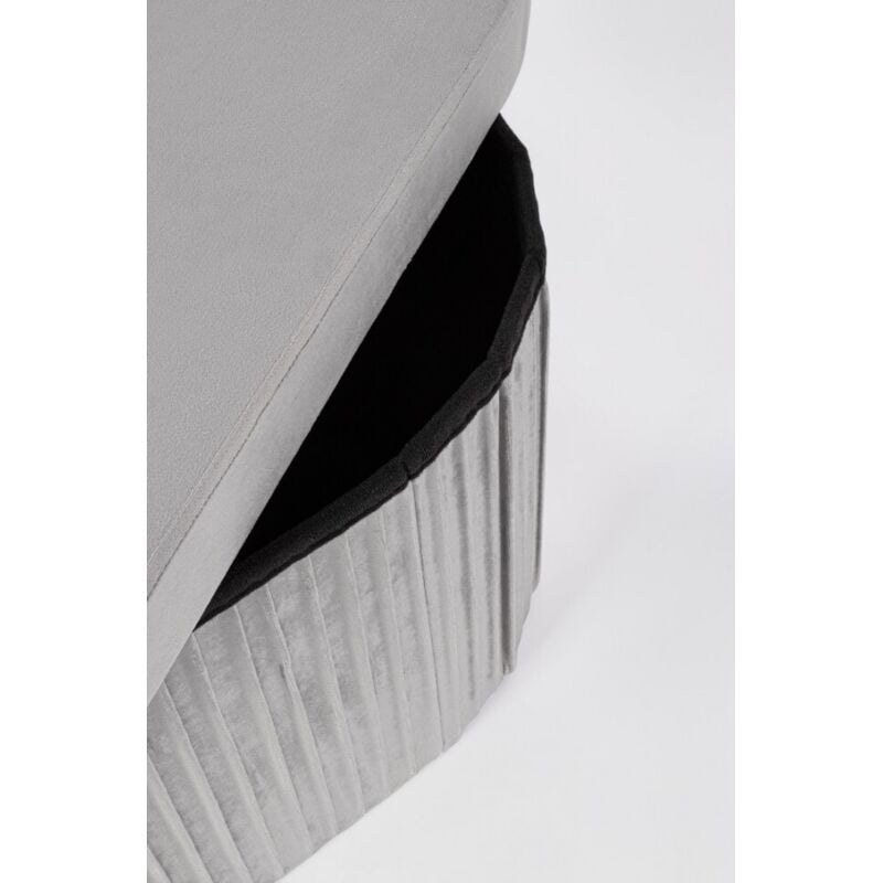 foto del prodotto bizzotto - poltrona pouf 'jocelyn' per interno, con struttura in mdf -rettangolare grigio