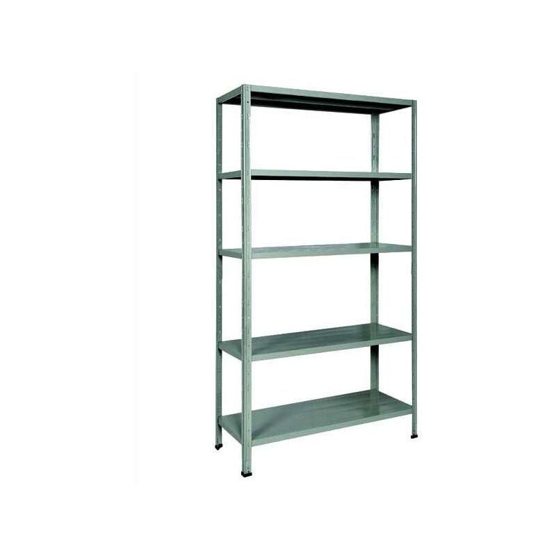 foto del prodotto bizzotto scaffale kit 100x40 h 186 incastro grigio
