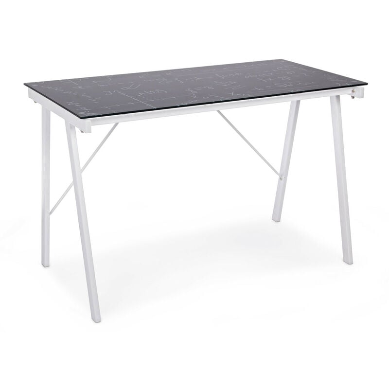 foto del prodotto bizzotto scrivania vetro yong smoke cm.113x58 h73
