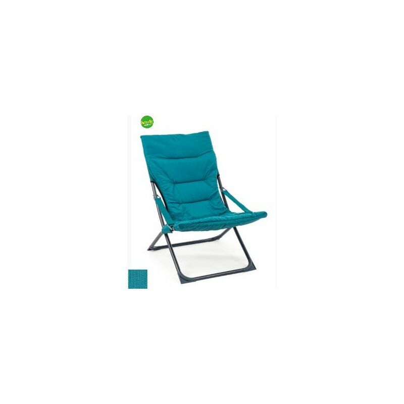 foto del prodotto bizzotto sdraio relax imbottita sfoderabile turchese