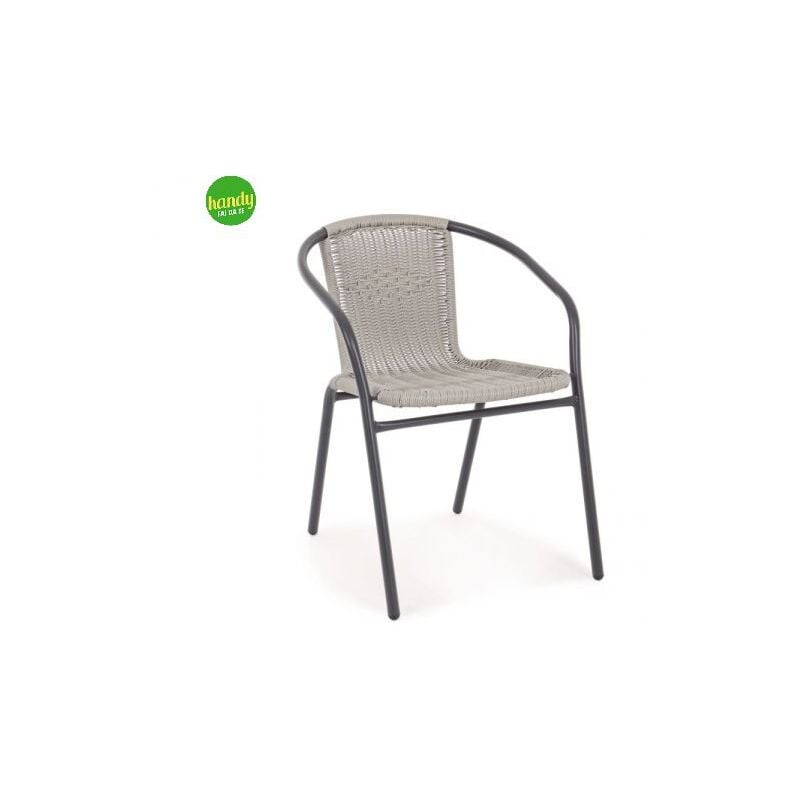 foto del prodotto bizzotto sedia con braccioli ripley grigio 73 x 53 x 58 cm