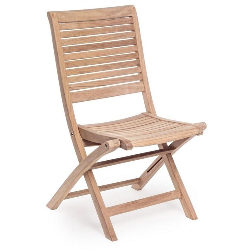 foto del prodotto bizzotto sedia maryland struttura in legno di teak, pieghevole, per esterno da 44.5 cm con braccioli