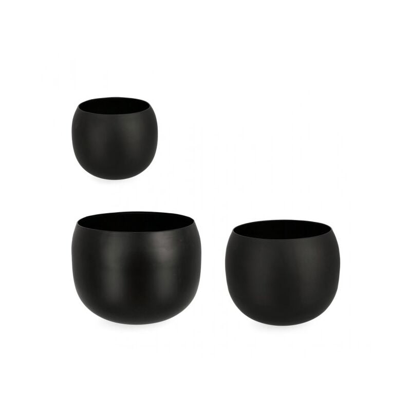 immagine 0 del prodotto bizzotto set da 3 porta fiore ciotola keyra colore nero