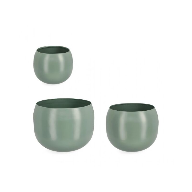 foto del prodotto bizzotto set da 3 porta fiore ciotola keyra colore verde