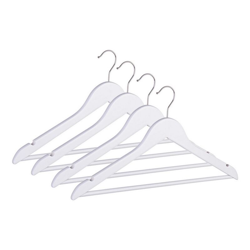 foto del prodotto bizzotto set quattro grucce cloth bianco