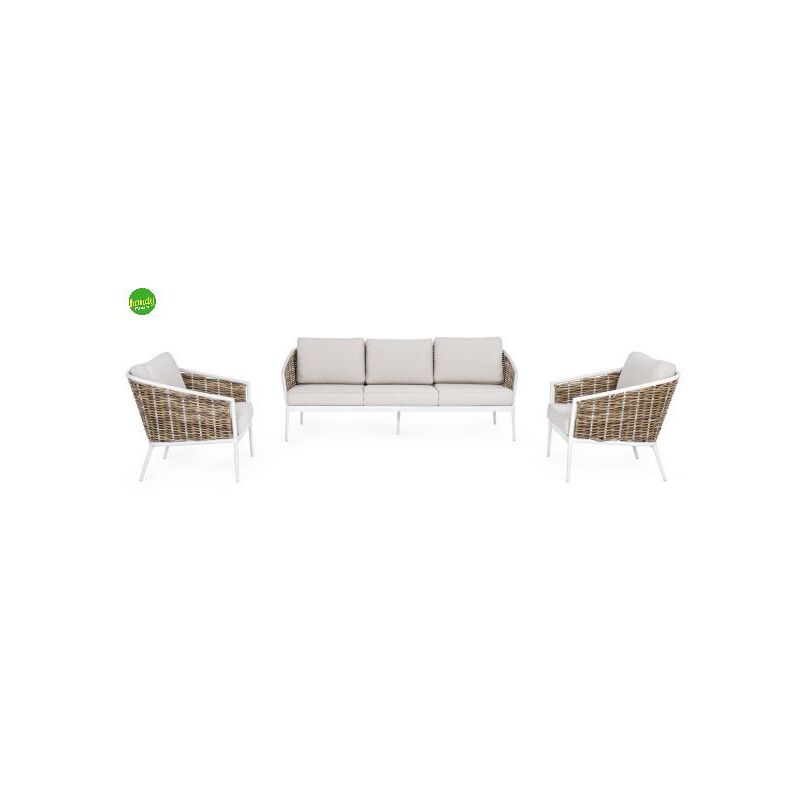 foto del prodotto bizzotto set salotto maribela bianco