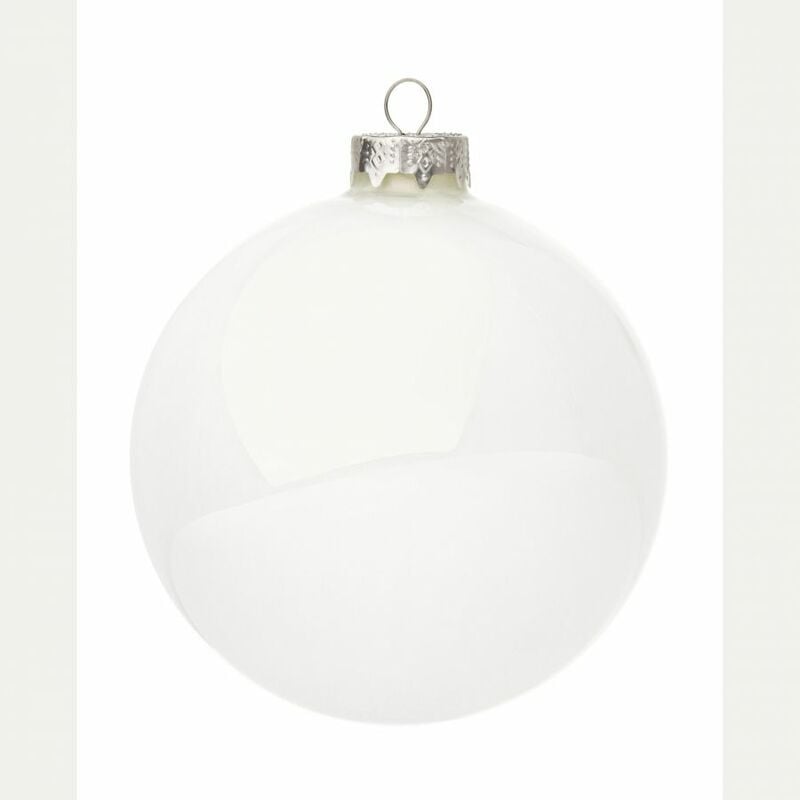 foto del prodotto bizzotto sfera vetro bianco lucido d100