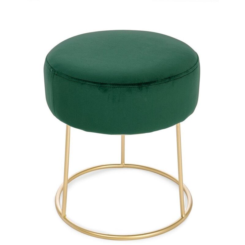 foto del prodotto bizzotto sgabello in velluto d35 donovan colore verde