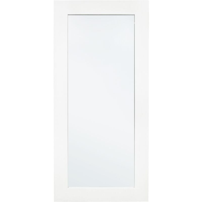 foto del prodotto bizzotto specchio da parete con cornice in legno tiziano bianco 82 x 178 cm