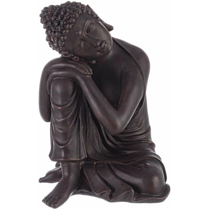 foto del prodotto bizzotto - statua decorativa in poli resina 'buddha dormiente' per veranda e giardino h 31 cm