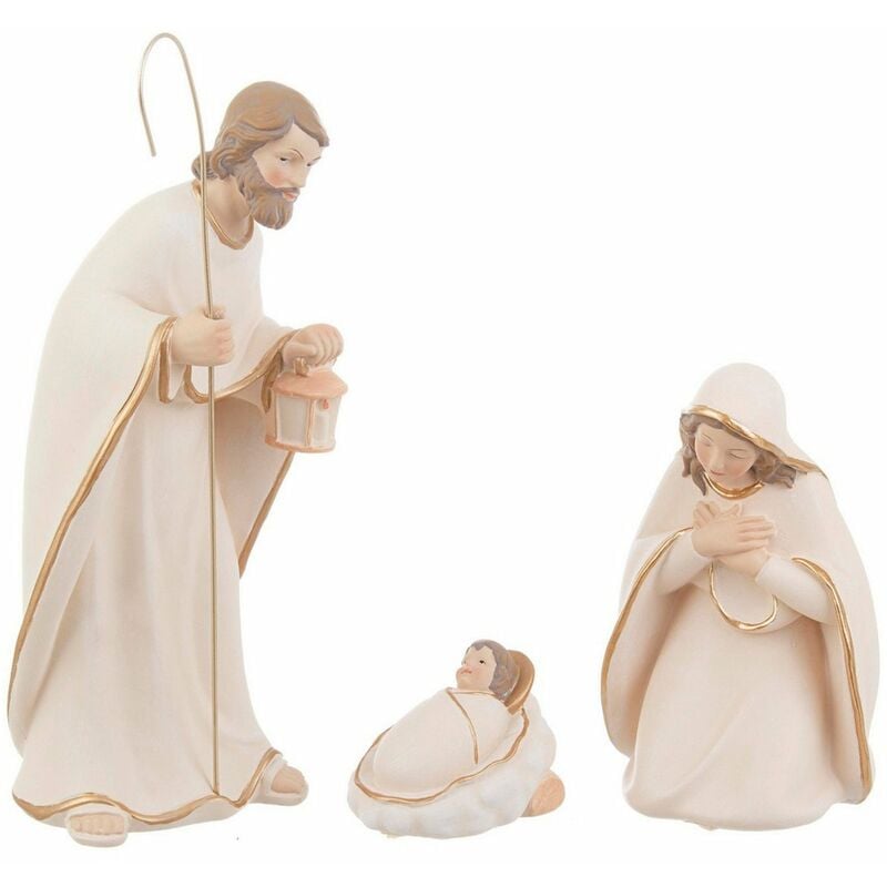 foto del prodotto bizzotto statuine grandi nativit celestial per presepe natalizio in poliresina bianco