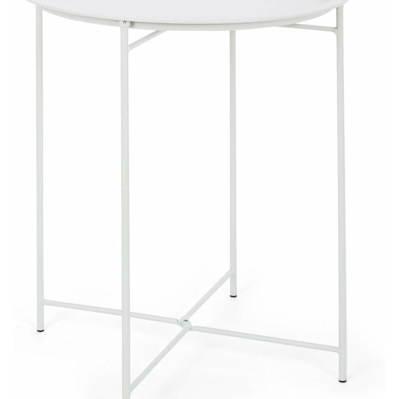 foto del prodotto bizzotto - tavolino con vassoio d.46 bianco