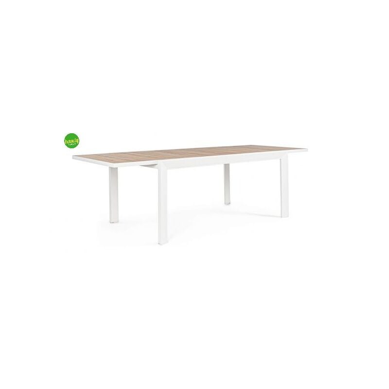 foto del prodotto bizzotto tavolo allungabile belmar bianco 160 240 x 100 cm
