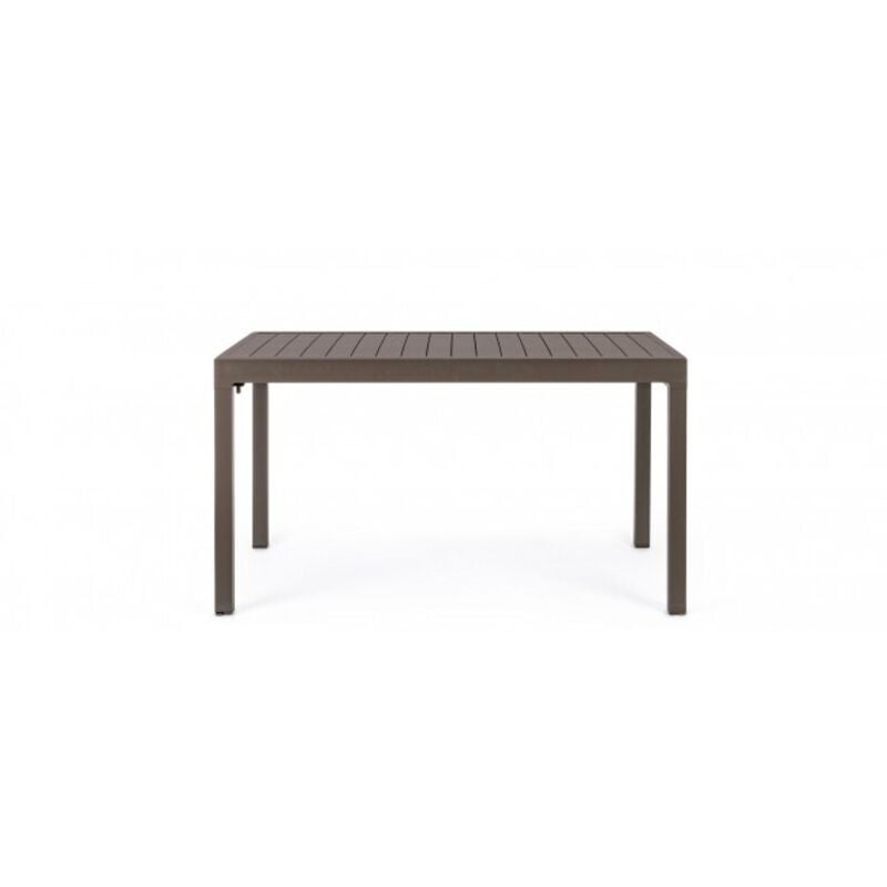 foto del prodotto bizzotto - tavolo da giardino allungabile in alluminio - pelagius - dimensione 135x90 cm - colore coffee