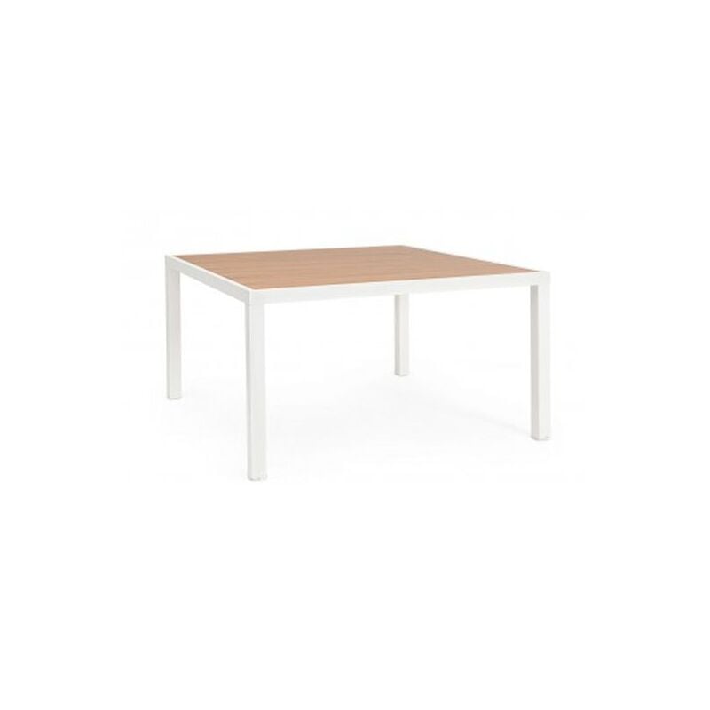 foto del prodotto bizzotto tavolo da giardino quadrato hilija 136x136cm bianco 664017
