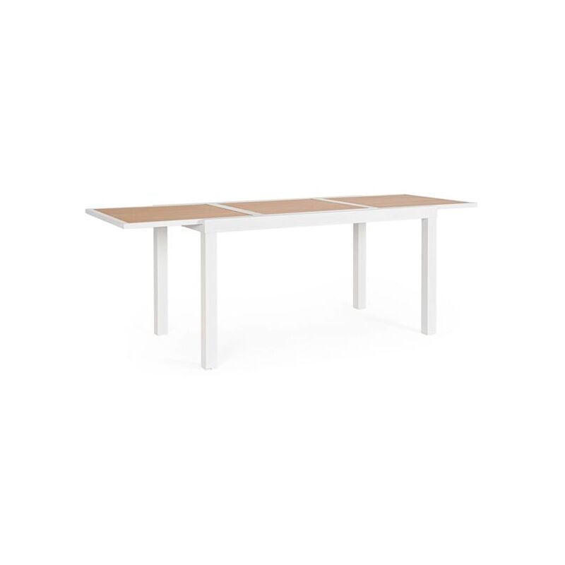 foto del prodotto bizzotto tavolo da giardino rettangolare allungabile hilija 160 240x90cm bianco 664021
