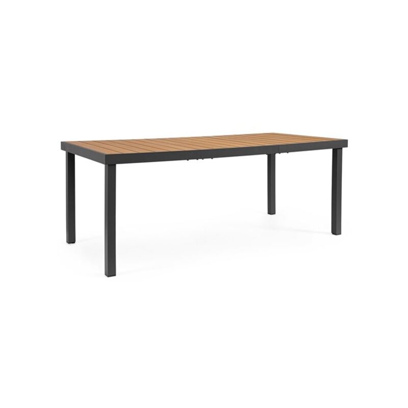 foto del prodotto bizzotto - tavolo da giardino rettangolare niagara 190x90cm antracite - 663890