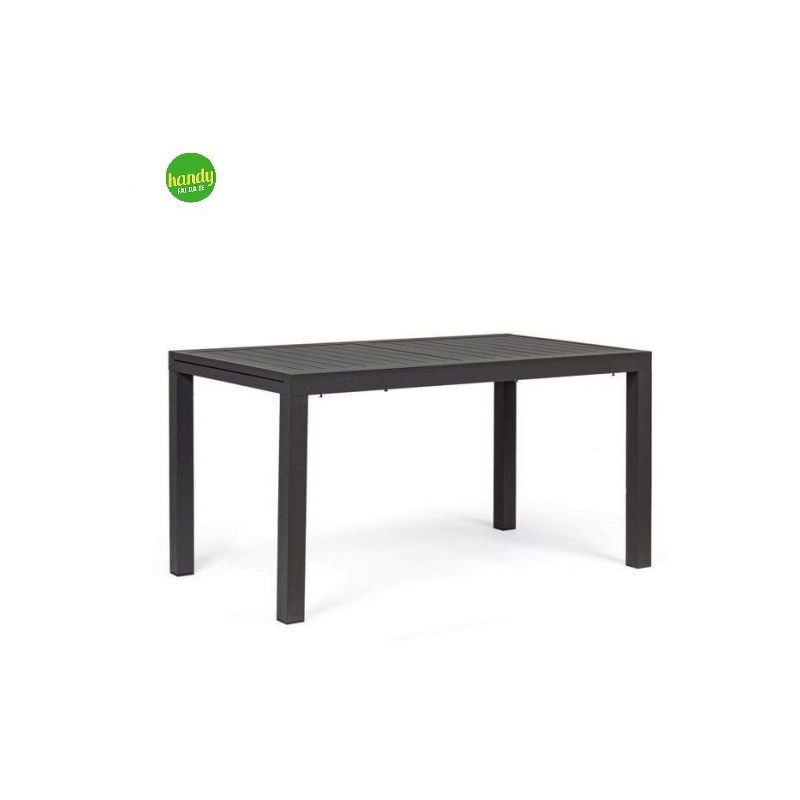 foto del prodotto bizzotto tavolo hilde allungabile 140 210cm antracite