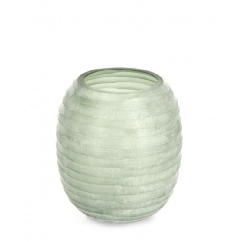 foto del prodotto bizzotto vaso da interno ed esterno dondra bomb in vetro fatto a mano 10 x h 9 cm verde