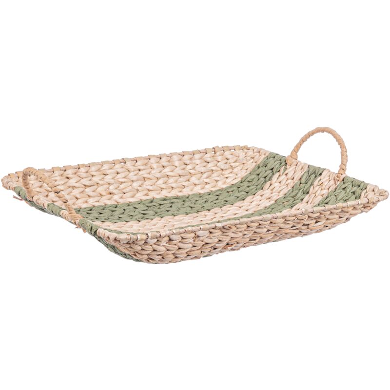 foto del prodotto bizzotto vassoio heaving in materiale vegetale 38 x 28 x h 4.5 cm bianco rettangolare
