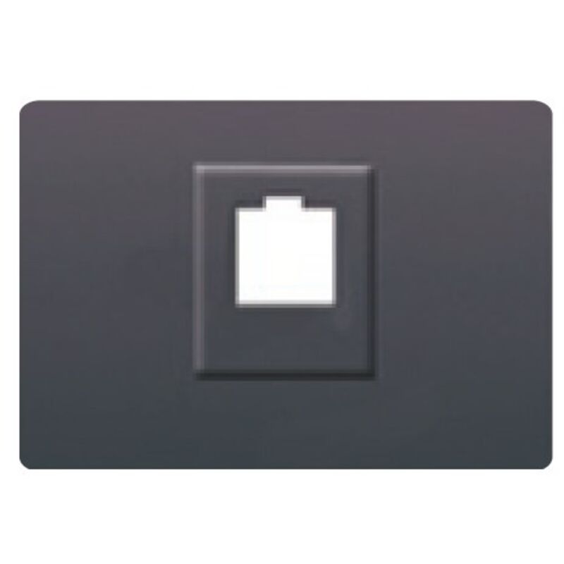 foto del prodotto bjc - presa di copertura rj11 o rj45 grigio lava coral 21795-gl