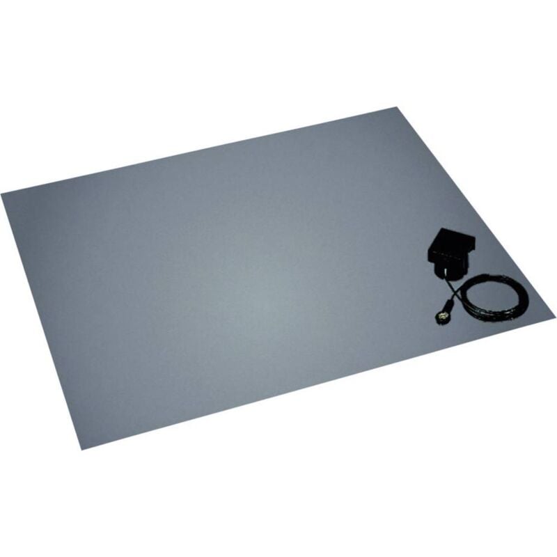 foto del prodotto bjz c 211 152 10,3 kit tappetini esd da pavimento grigio platino l x l x a 1500 x 1200 x 3.5 mm incl. spina di messa