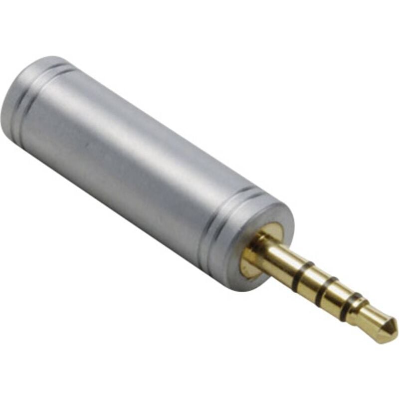 foto del prodotto bkl electronic - 1103098 1103098 jack audio adattatore [1x spina jack da 3.5 mm - 1x presa jack da 3.5 mm] oro