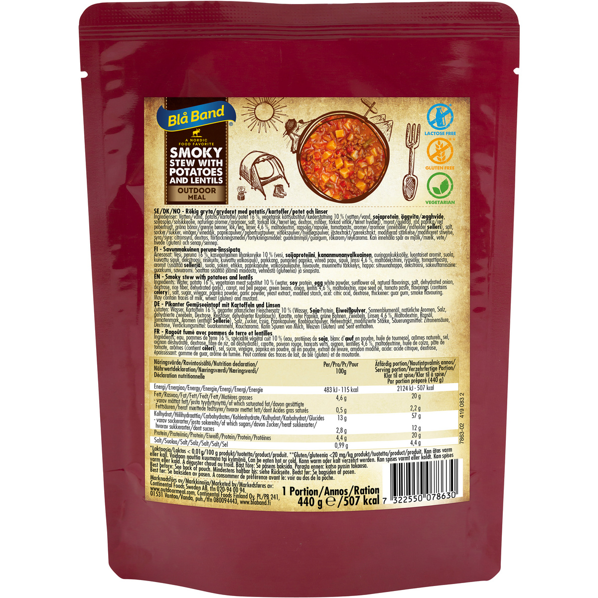 foto del prodotto bl band stufato di lenticchie con patate