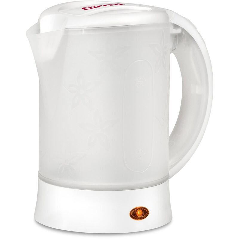 foto del prodotto bl04 bollitore da viaggio, capacit 0,6 litri, 600 w, 2 bicchieri inclusi, caraffa graduata, bianco girmi