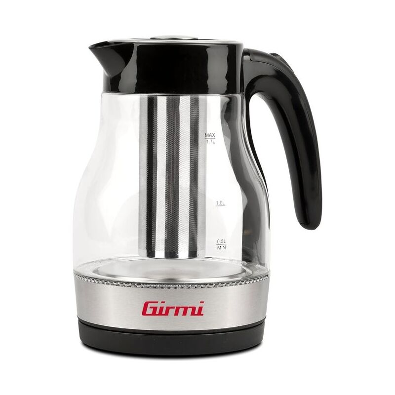 foto del prodotto bl51 bollitore e tisaniera 2200 w capacita 17 litri caraffa graduata in vetro filtro inox per te e tisane rotazione 360 interruttore di accensione