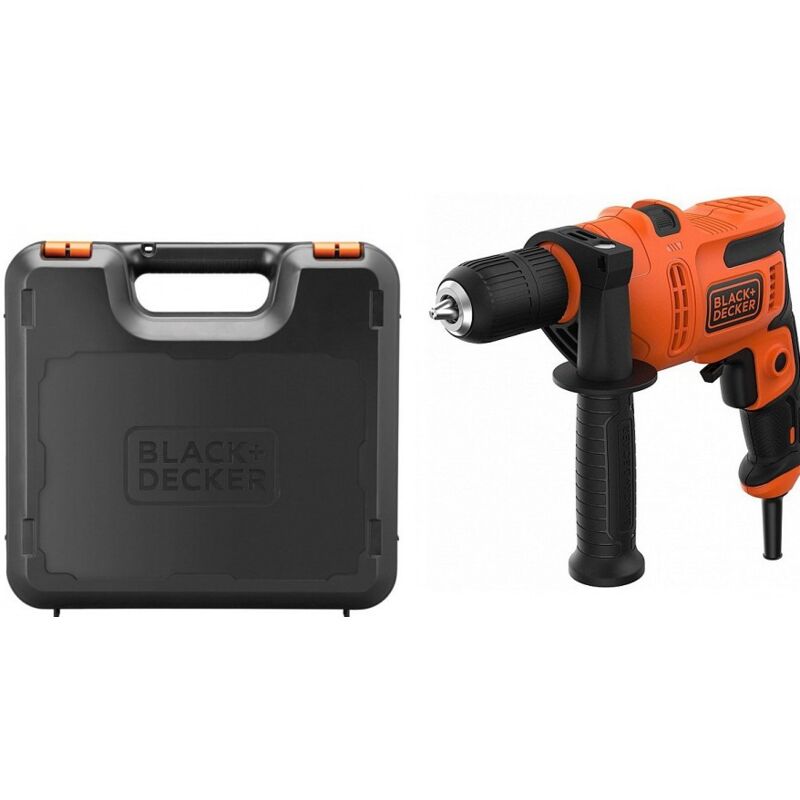 foto del prodotto black&amp;decker - black &amp; decker beh200k-qs trapano 2900 rpm keyless 1,67 kg nero, arancione