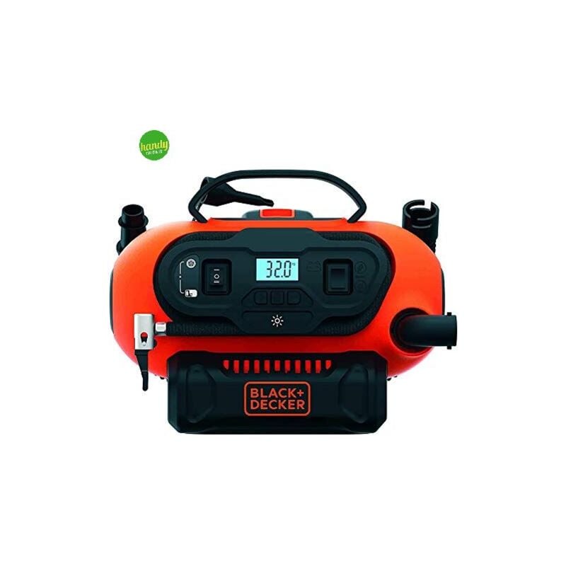 foto del prodotto black&amp;decker - compressore portatile black + decker - 8 bar - 12 v - 220 v - batteria 18 v