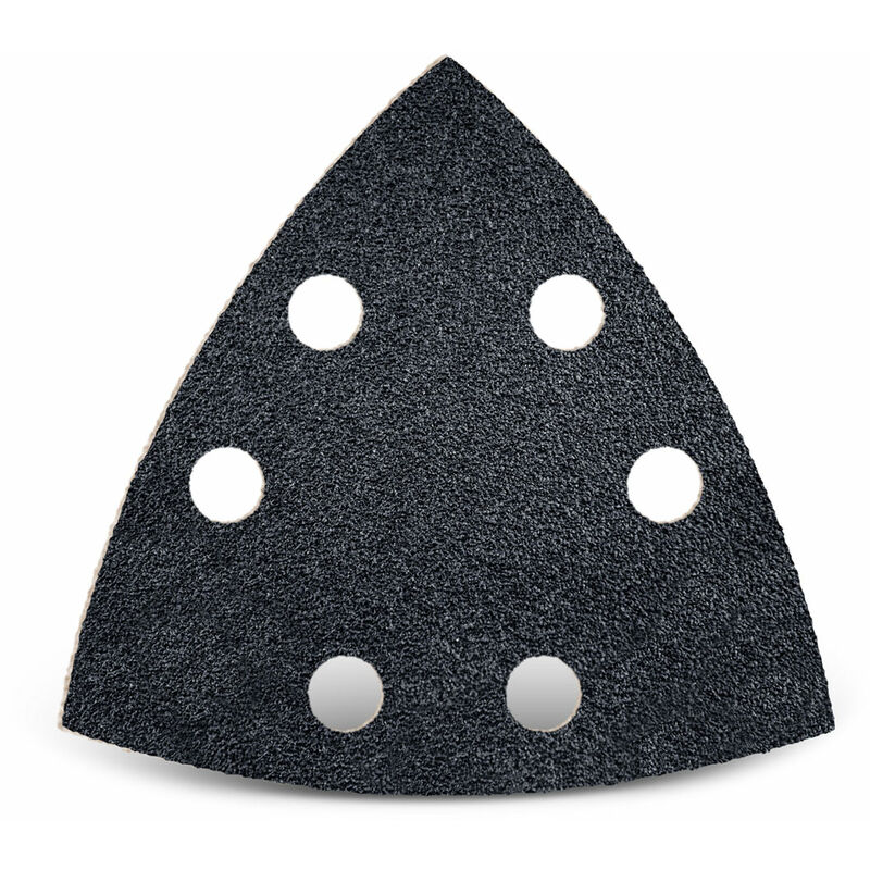 foto del prodotto black carte abrasive velcrate, 93 mm, 6 fori, p. levigatrici a delta, carburo di silicio 50 pz. g800 menzer