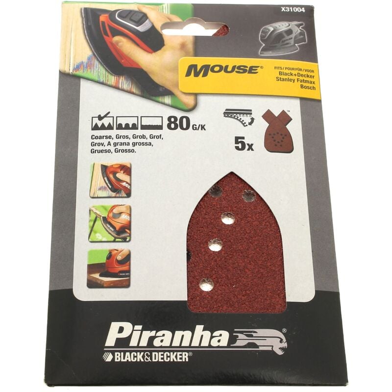 foto del prodotto black decker abrasivi per topi 80g per 5 per levigatrice