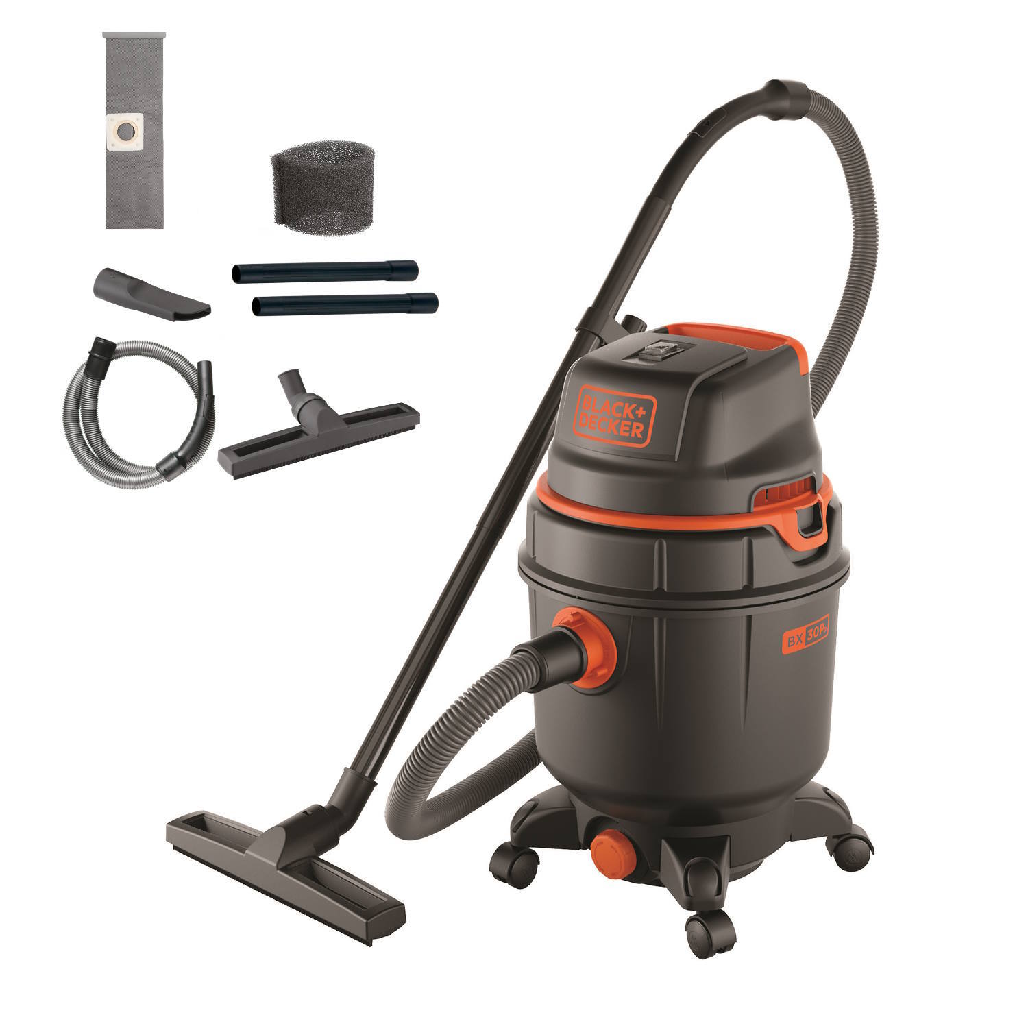 foto del prodotto black+decker aspiratore solidi e liquidi bxvc30pde (1600 w, 30 l)