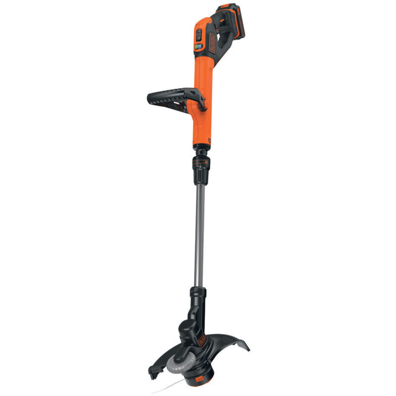 foto del prodotto black+decker attrezzature da giardino - tagliabordi a batteria 18v, raggio 28 cm, 1x batteria 2,0 ah li-ion, caricabatterie stc1820pc-qw
