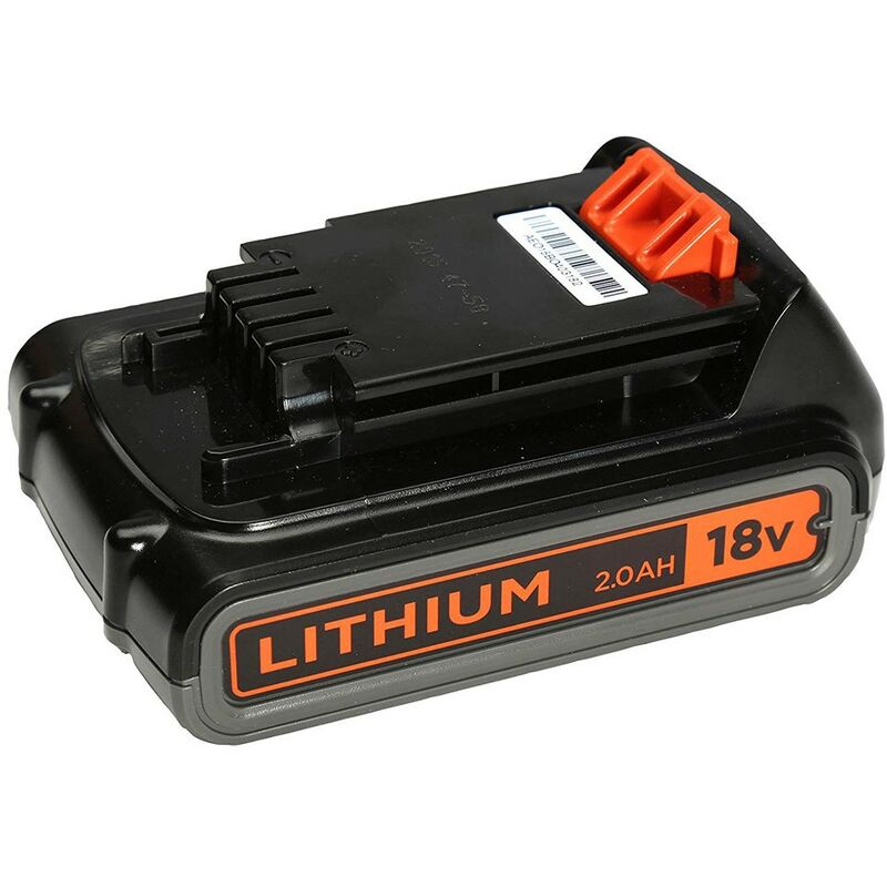 foto del prodotto black decker batteria ricaricabile litio 18 v 2.0 ah per trapano smerigliatrice black decker