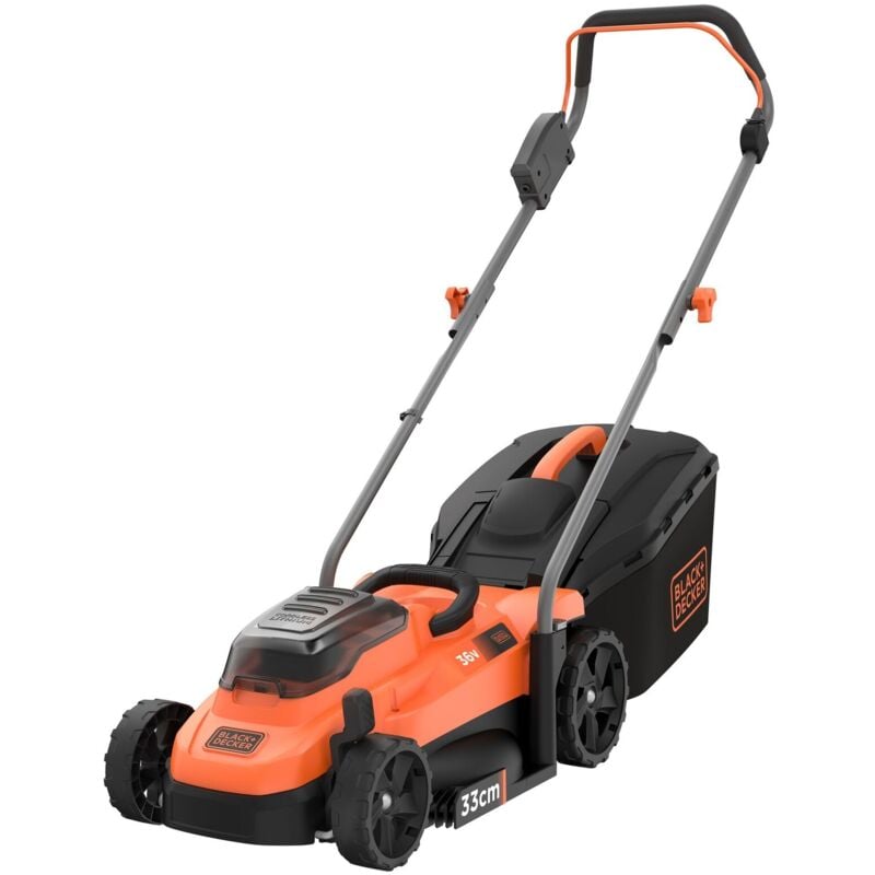 foto del prodotto black decker bcmw3336l2 qw rasaerba a batteria 36v 2,5 ah a spinta taglio 33 cm