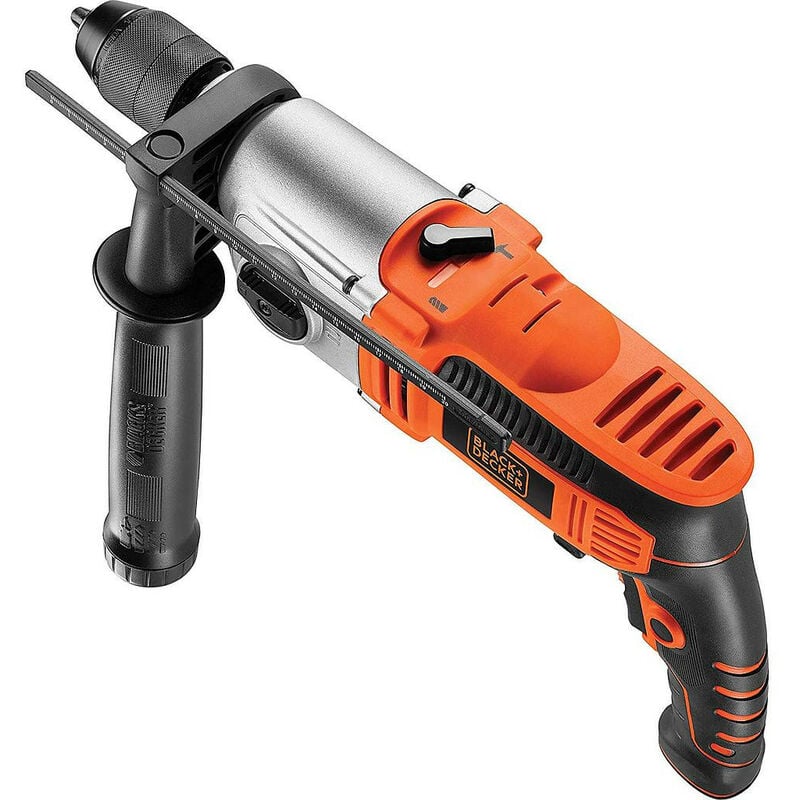 foto del prodotto black decker black and decker trapano a percussione con mandrino autoserrante da 13 mm 850 w 62 nm 2 velocit con custodia kr8542k qs