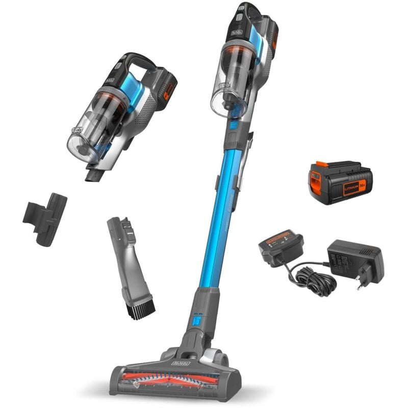 foto del prodotto black decker black decker, aspirapolvere senza fili,batteria litio 4in1. bdpse3615 qw