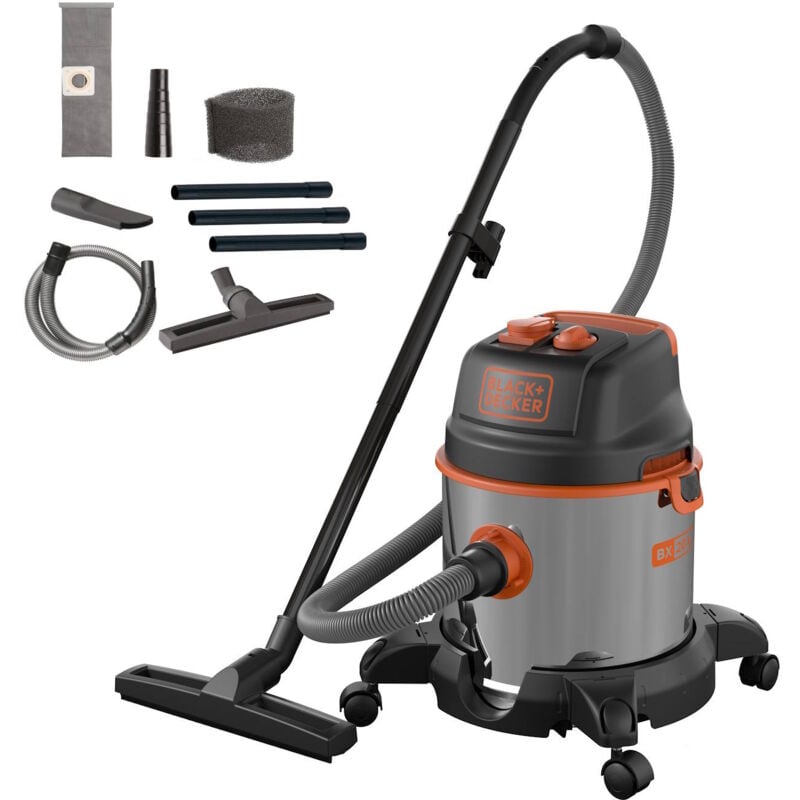 foto del prodotto black decker black decker aspiratore solidi e liquidi bxvc20xte 1400 w, 20 l 