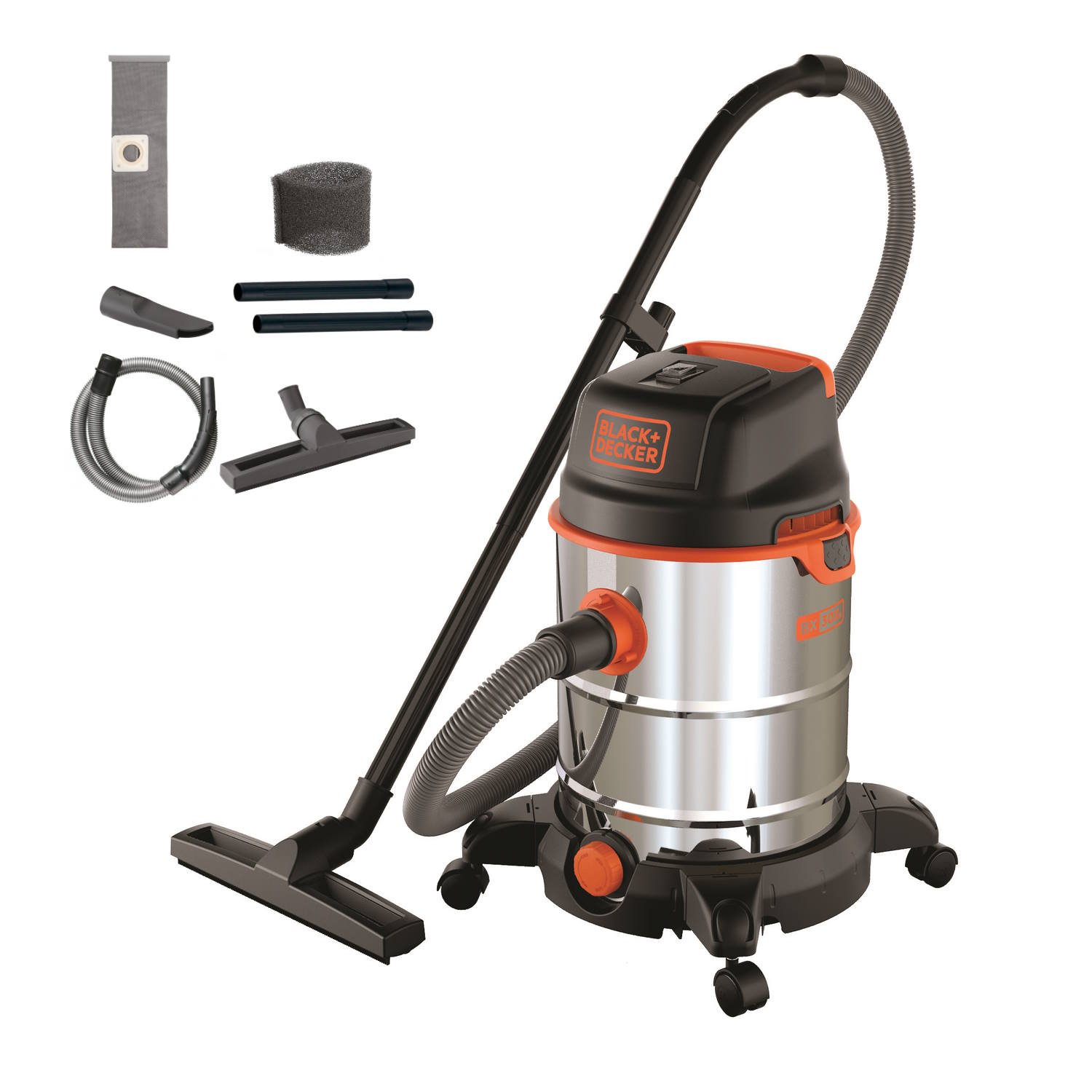 foto del prodotto black decker black decker aspiratore solidi e liquidi bxvc30xde 1600 w, 30 l 