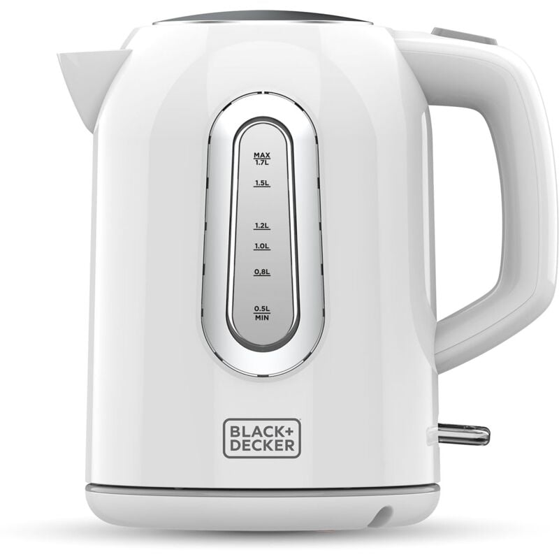 foto del prodotto black decker black decker bxke2204e, bollitore elettrico, 1,7l, 2200w, base a 360 , leggero, spegnimento automatico, vetro graduato per l acqua,