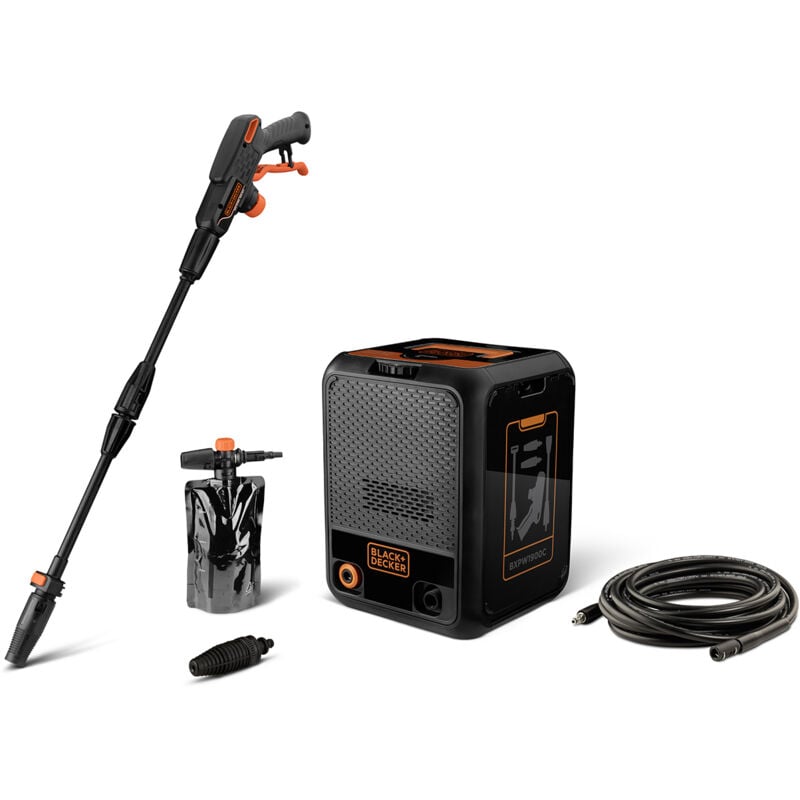foto del prodotto black decker black decker idropulitrice bxpw1900c, compatta, ad alta pressione, per auto ed esterni casa, pressione max. 150 bar, portata max. 460