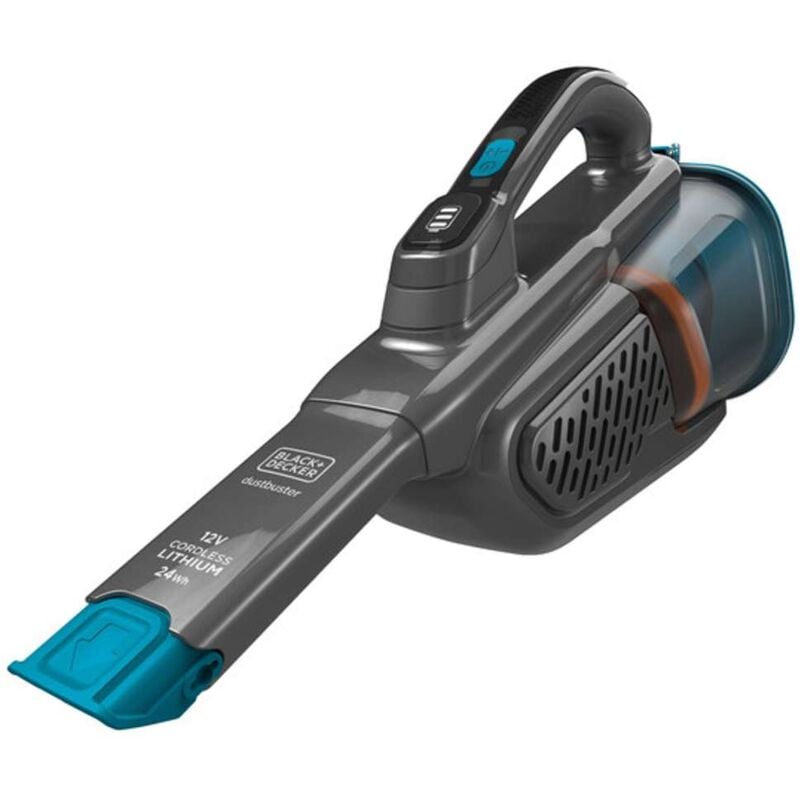 foto del prodotto black decker black decker pulizia aspirapolvere portatile a batteria 12v, stazione di ricarica, color titanio blu bhhv320b qw